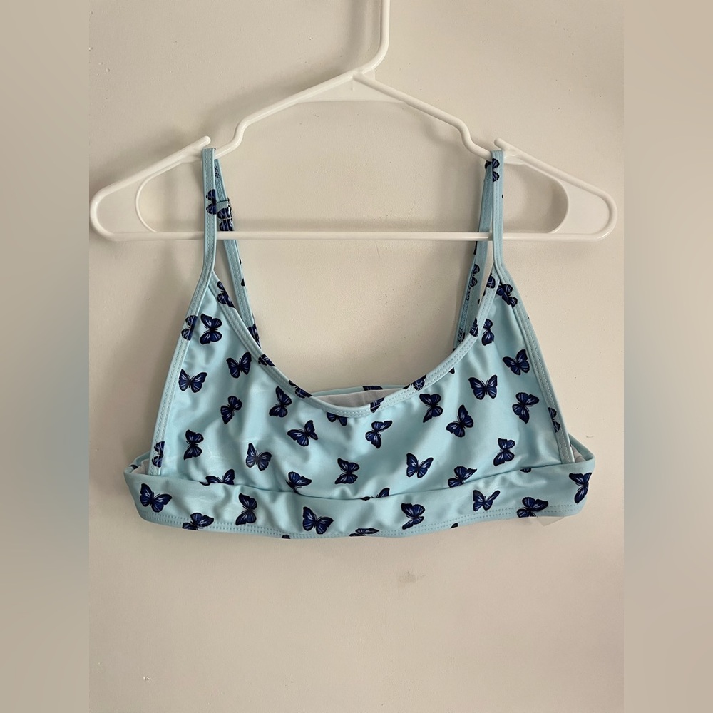 Light blue bikini with butterflies